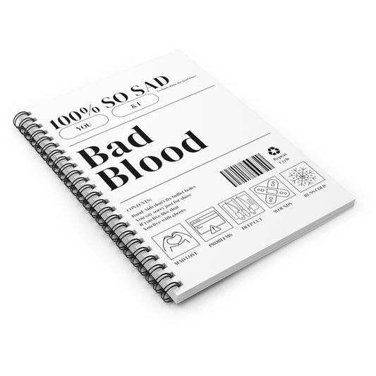 1989 BAD BLOOD Notebook