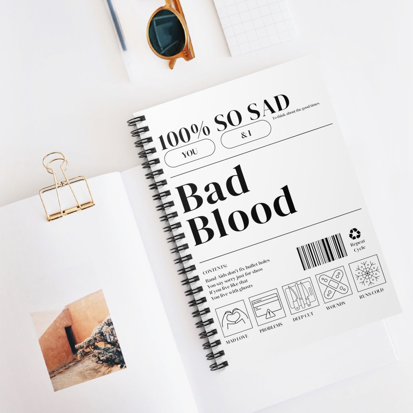 1989 BAD BLOOD Notebook