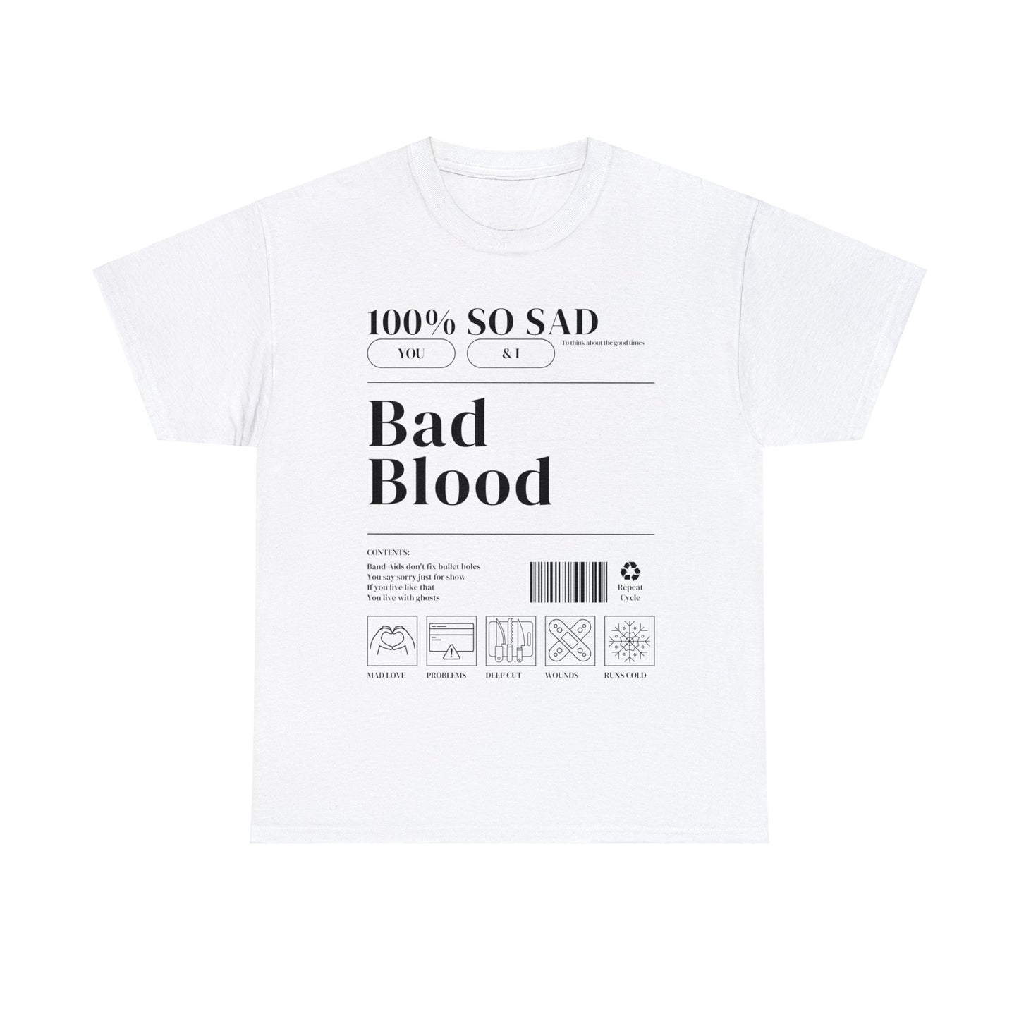 1989 BAD BLOOD Cotton Tee